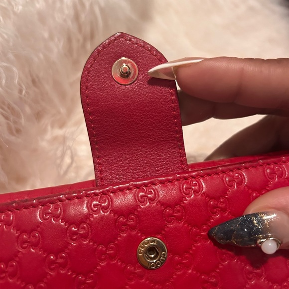 Gucci | Microguccisima | Heart Continental Red Wallet - Picture 4 of 7